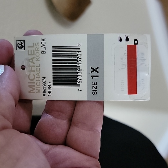 MICHAEL KORS Plus Size Coat Wool Blend w/Gold Hardware Black 1X NWT - Picture 8 of 16